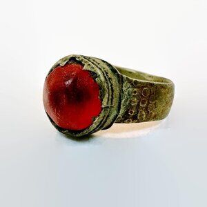 Vintage Ring Afghan: Middle Eastern Ethnic Boho Bohemian Belly Dance